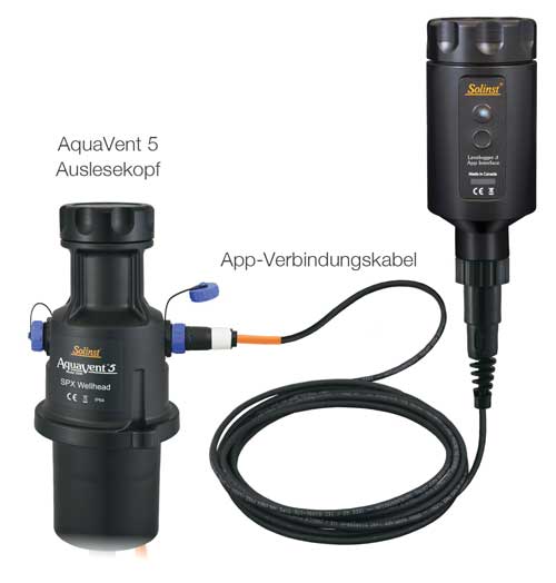 Solinst AquaVent 5 mit App-Anschlusskabel solinst aquavent 5