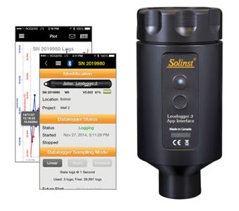 Solinst Levelogger AppSolinst Levelogger App-Oberfläche Interface for use with Solinst Levelogger App for iOS or Android solinst levelogger app-oberfläche