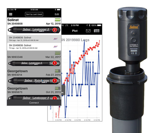 Solinst Levelogger 5 App-Schnittstelle zur Verwendung von Leveloggern auf Smart-Geräten solinst levelogger 5 app-schnittstelle zur verwendung von leveloggern auf smart-geräten