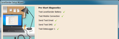 solinst levelsender 5 software pre-start-diagnosefenster