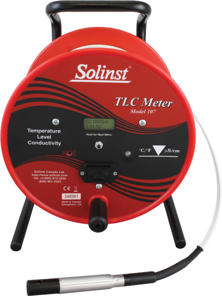 Solinst TLC Meter Temperatur- und Leitfähigkeits-Datenlogger solinst tlc meter lcd-bildschirm