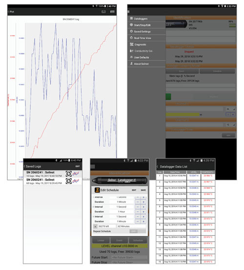 Solinst Levelogger App for Android Screenshots with Real Time Data solinst levelogger solinst levelogger app solinst levelogger app for android solinst android app levelogger android app solinst levelogger android app image